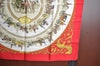 Authentic HERMES Carre 90 Scarf "LA PROMENADE DE LONGCHAMPS" Silk Red K6176