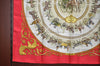 Authentic HERMES Carre 90 Scarf "LA PROMENADE DE LONGCHAMPS" Silk Red K6179