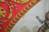 Authentic HERMES Carre 90 Scarf "LA PROMENADE DE LONGCHAMPS" Silk Red K6179