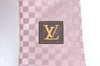 Authentic Louis Vuitton Damier Cravat Necktie Tie Silk Light Pink LV K6182