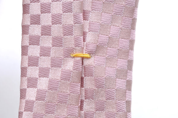 Authentic Louis Vuitton Damier Cravat Necktie Tie Silk Light Pink LV K6182