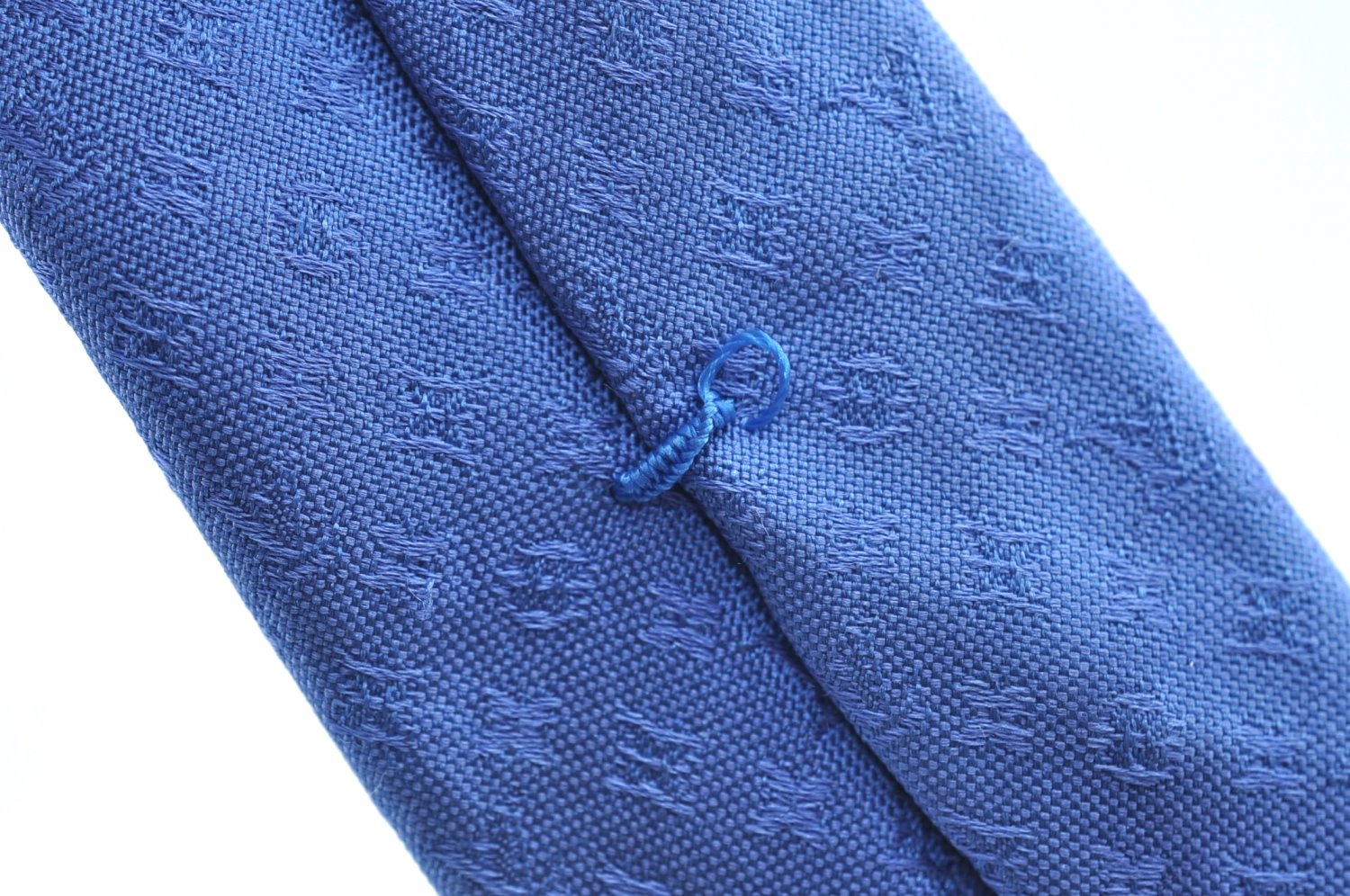 Authentic Louis Vuitton Monogram Cravat Necktie Tie Silk Blue LV K6183