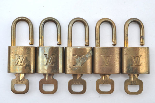 Authentic Louis Vuitton Padlock & Keys 10Set LV K6187