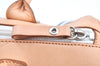Authentic BURBERRY Canvas Leather Shoulder Hand Bag Purse White K6199