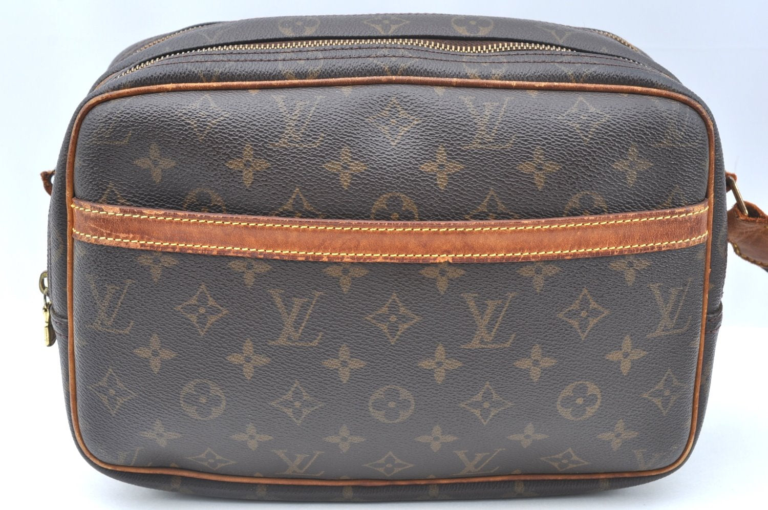 Authentic Louis Vuitton Monogram Reporter PM Shoulder Cross Bag M45254 LV K6200