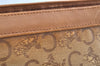 Authentic CELINE C Horse Carriage Clutch Hand Bag Purse PVC Leather Beige K6208