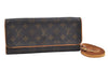 Authentic Louis Vuitton Monogram Pochette Twin GM Shoulder Bag M51852 LV K6224