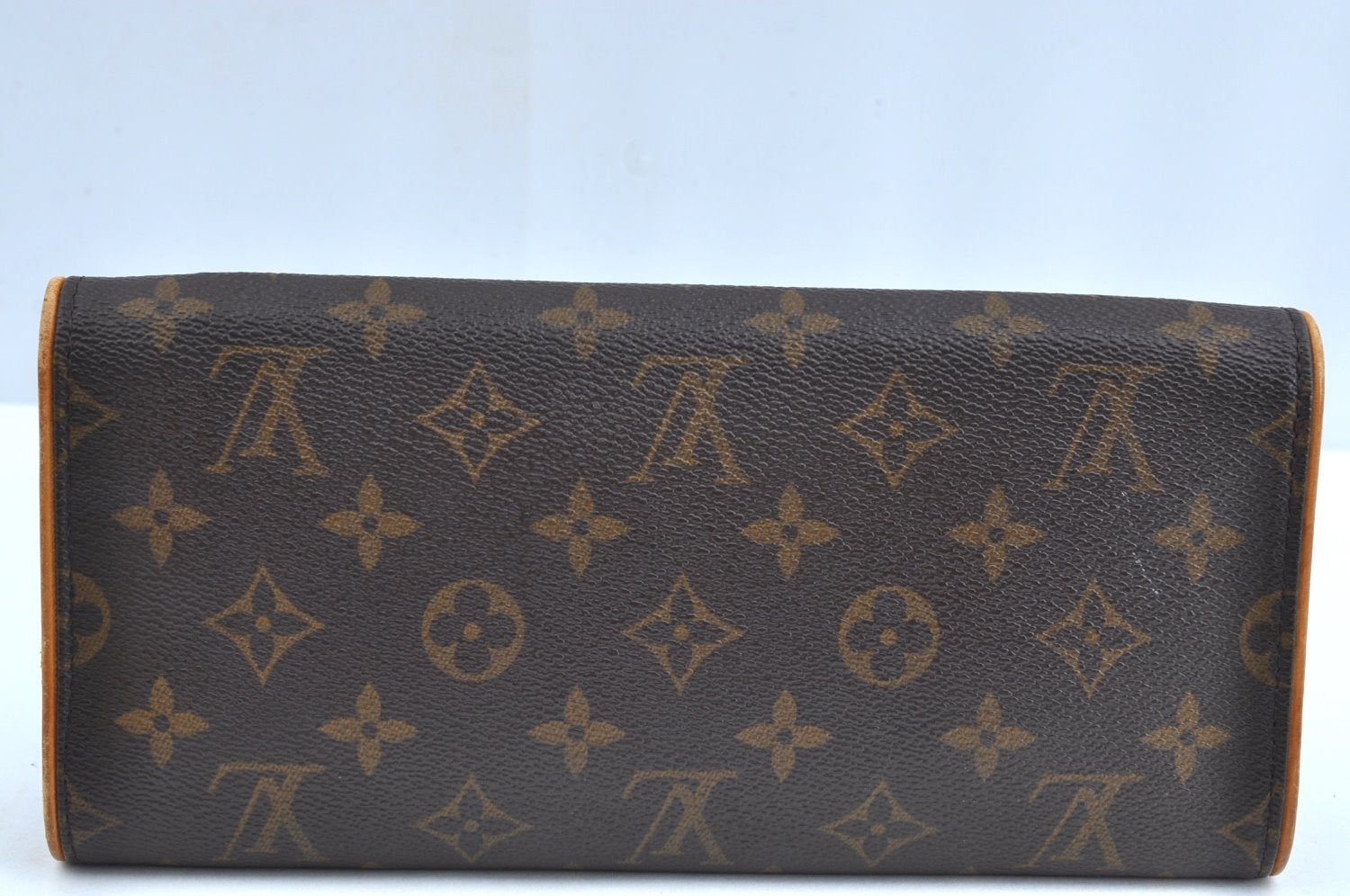 Authentic Louis Vuitton Monogram Pochette Twin GM Shoulder Bag M51852 LV K6224