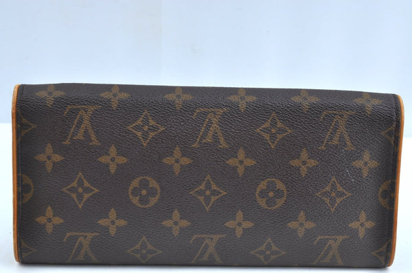 Authentic Louis Vuitton Monogram Pochette Twin GM Shoulder Bag M51852 LV K6224