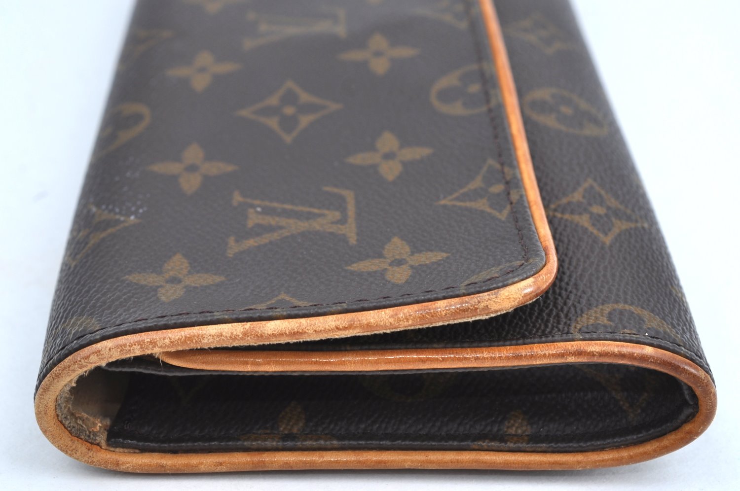 Authentic Louis Vuitton Monogram Pochette Twin GM Shoulder Bag M51852 LV K6224