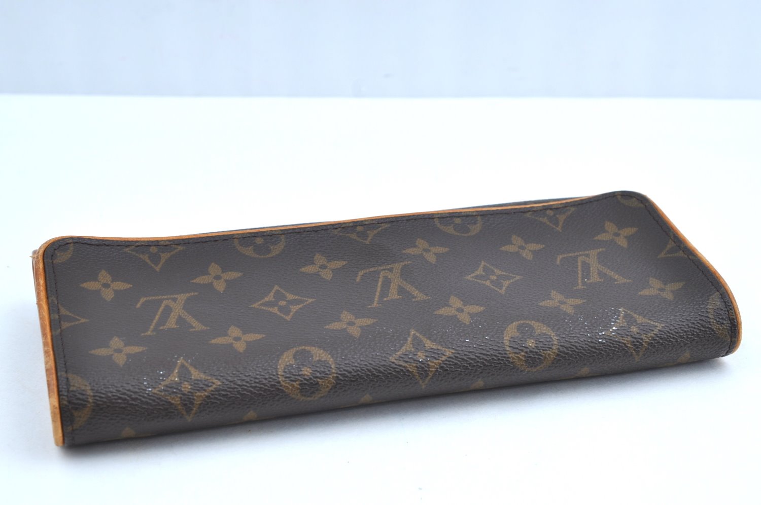 Authentic Louis Vuitton Monogram Pochette Twin GM Shoulder Bag M51852 LV K6224