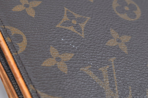 Authentic Louis Vuitton Monogram Pochette Twin GM Shoulder Bag M51852 LV K6224