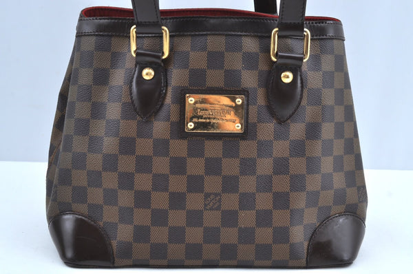 Authentic Louis Vuitton Damier Hampstead PM Shoulder Tote Bag N51205 LV K6240
