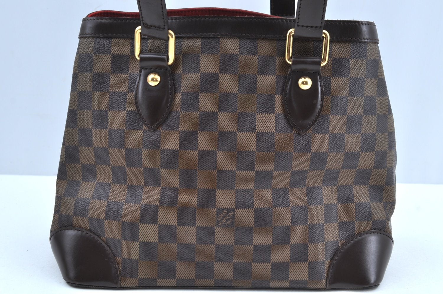 Authentic Louis Vuitton Damier Hampstead PM Shoulder Tote Bag N51205 LV K6240