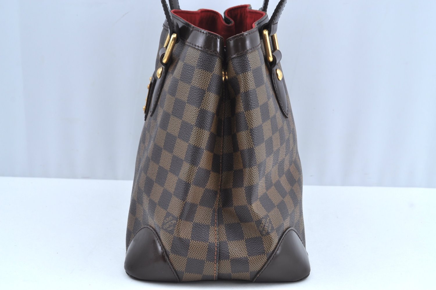 Authentic Louis Vuitton Damier Hampstead PM Shoulder Tote Bag N51205 LV K6240