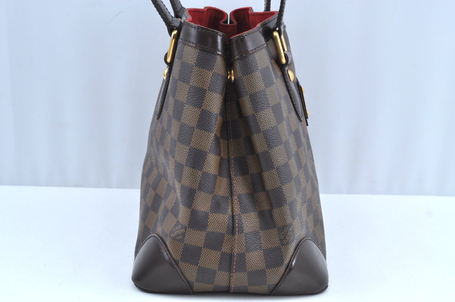 Authentic Louis Vuitton Damier Hampstead PM Shoulder Tote Bag N51205 LV K6240