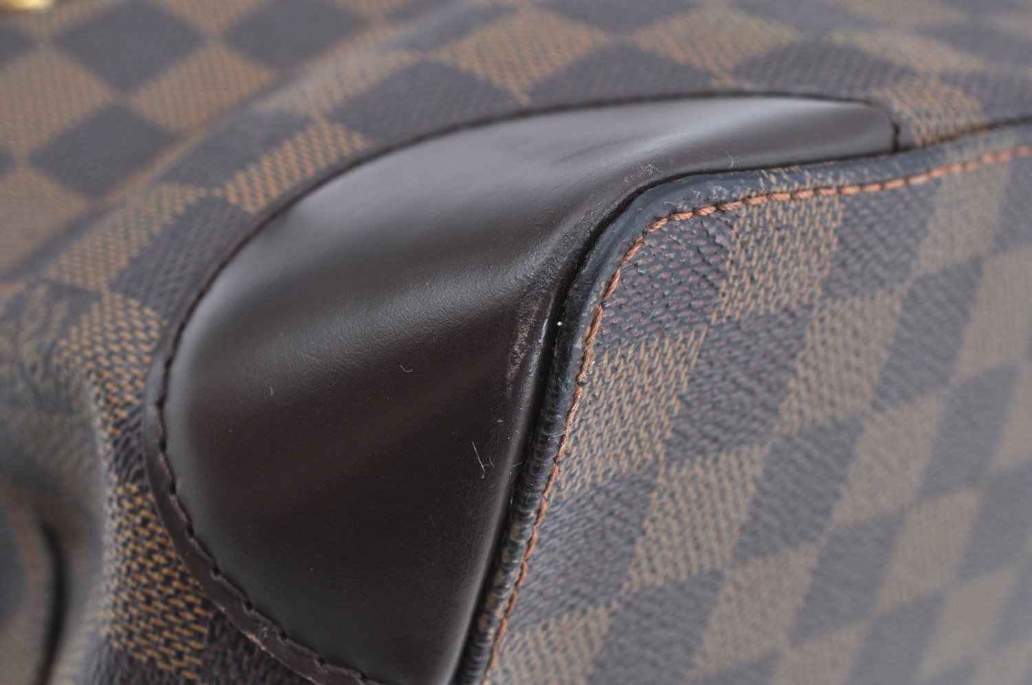 Authentic Louis Vuitton Damier Hampstead PM Shoulder Tote Bag N51205 LV K6240