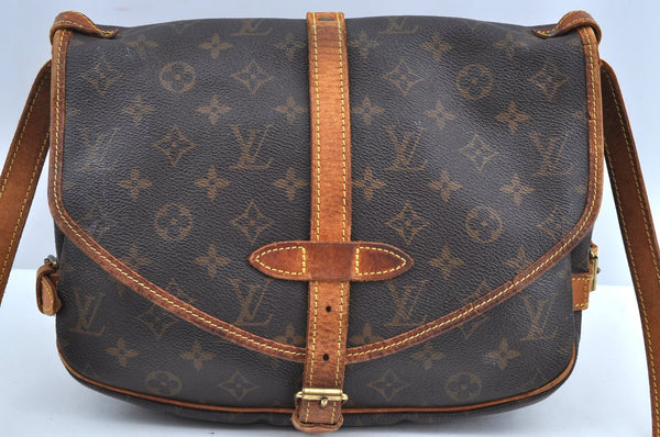 Authentic Louis Vuitton Monogram Saumur 30 Shoulder Cross Bag M42256 LV K6272