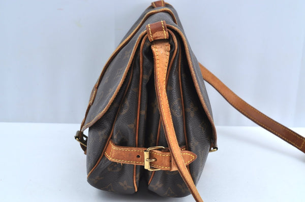 Authentic Louis Vuitton Monogram Saumur 30 Shoulder Cross Bag M42256 LV K6272