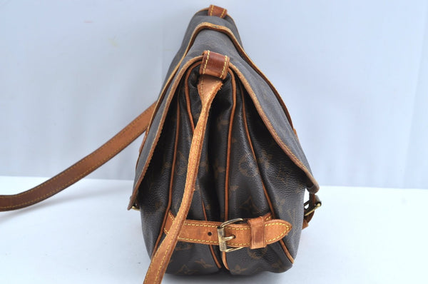 Authentic Louis Vuitton Monogram Saumur 30 Shoulder Cross Bag M42256 LV K6272