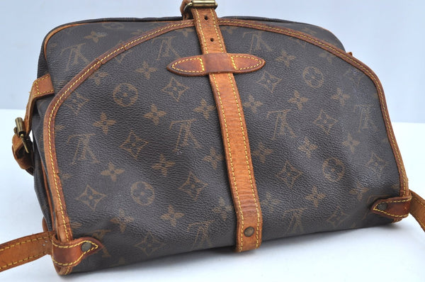Authentic Louis Vuitton Monogram Saumur 30 Shoulder Cross Bag M42256 LV K6272