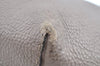 Authentic FENDI Selleria Vintage Shoulder Tote Bag Leather Gray K6275
