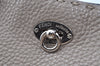 Authentic FENDI Selleria Vintage Shoulder Tote Bag Leather Gray K6275