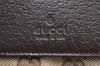 Authentic GUCCI Vintage Waist Body Bag Purse GG Canvas Leather 28566 Brown K6276