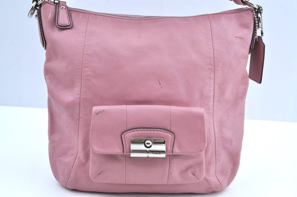 Authentic COACH Vintage KRISTIN 2Way Shoulder Bag Leather 14783 Pink K6346