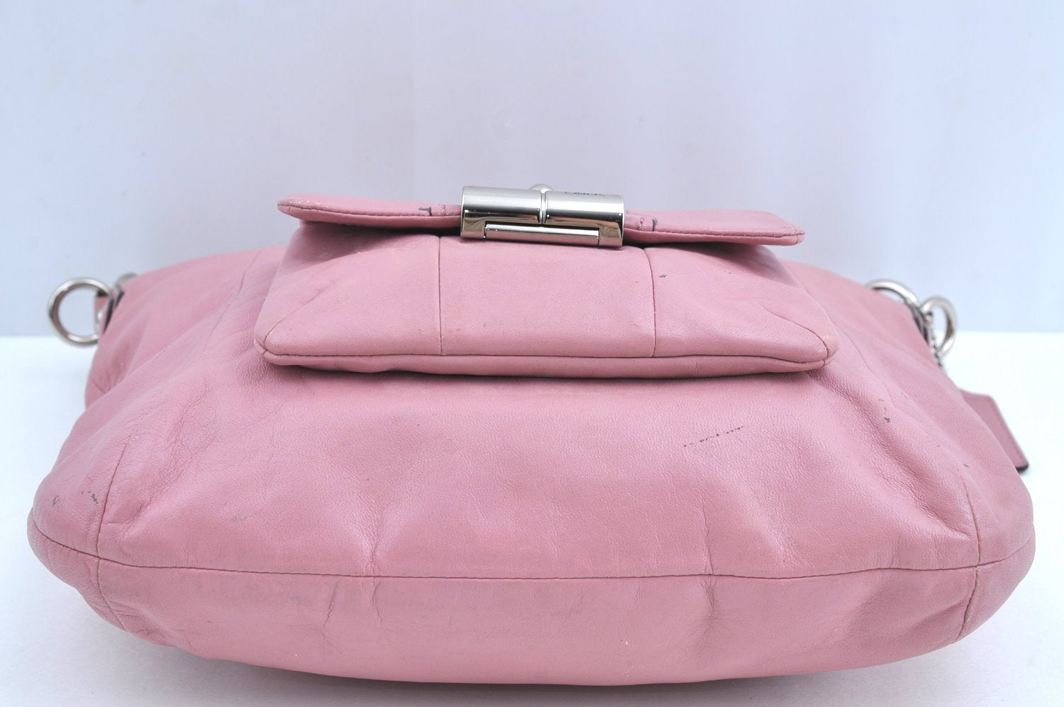 Authentic COACH Vintage KRISTIN 2Way Shoulder Bag Leather 14783 Pink K6346