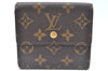 Authentic Louis Vuitton Monogram M61652 Porte Monnaie Billet Carte Credit K6354