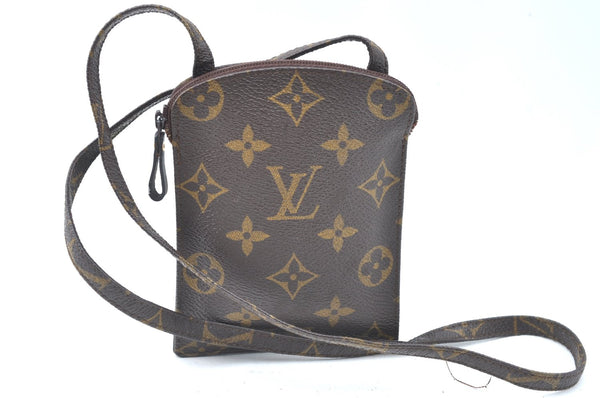 Authentic Louis Vuitton Monogram Pochette Secret M45484 Shoulder Bag Pouch K6364