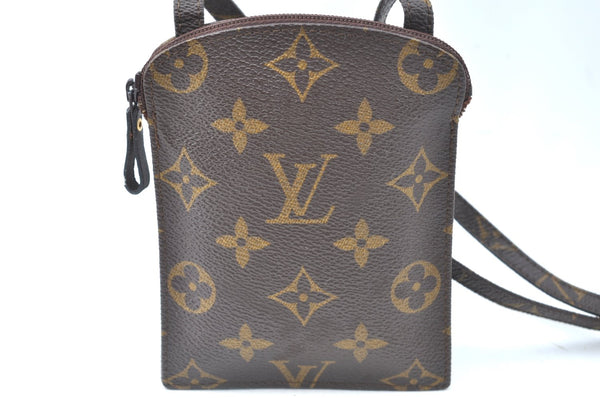 Authentic Louis Vuitton Monogram Pochette Secret M45484 Shoulder Bag Pouch K6364