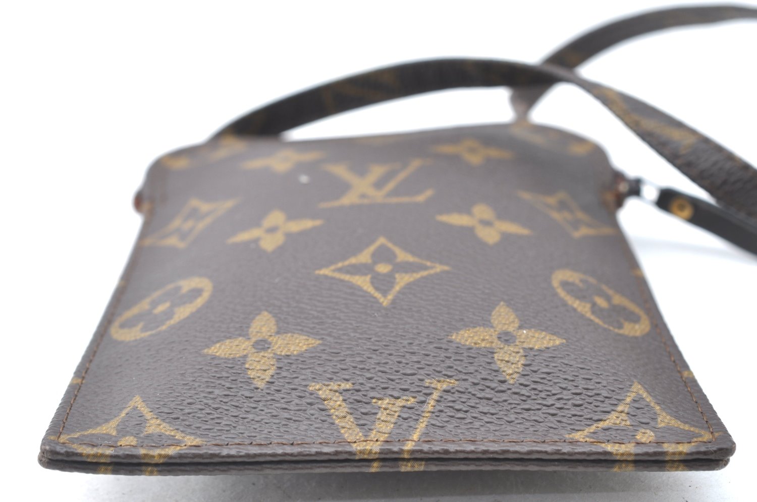 Authentic Louis Vuitton Monogram Pochette Secret M45484 Shoulder Bag Pouch K6364