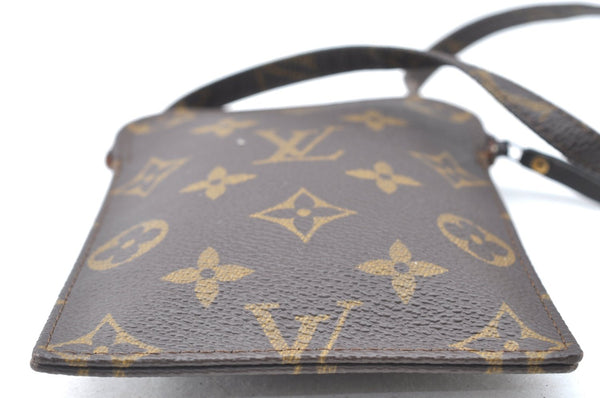 Authentic Louis Vuitton Monogram Pochette Secret M45484 Shoulder Bag Pouch K6364