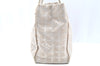 Authentic CHANEL New Travel Line Shoulder Tote Bag Nylon Leather Beige K6366