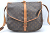 Authentic Louis Vuitton Monogram Saumur 35 Shoulder Cross Bag M42254 LV K6385