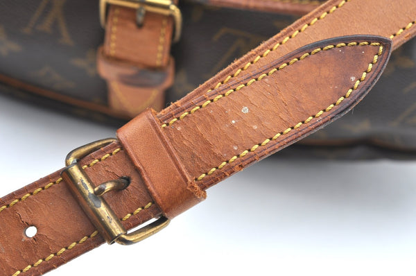 Authentic Louis Vuitton Monogram Saumur 35 Shoulder Cross Bag M42254 LV K6385