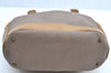 Authentic Christian Dior Vintage Trotter Tote Hand Bag PVC Leather Beige K6400