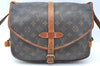 Authentic Louis Vuitton Monogram Saumur 30 Shoulder Cross Bag M42256 LV K6401