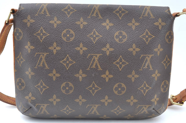 Authentic Louis Vuitton Monogram Musette Tango Shoulder Bag M51257 LV K6410