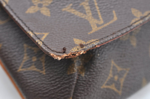 Authentic Louis Vuitton Monogram Musette Tango Shoulder Bag M51257 LV K6410