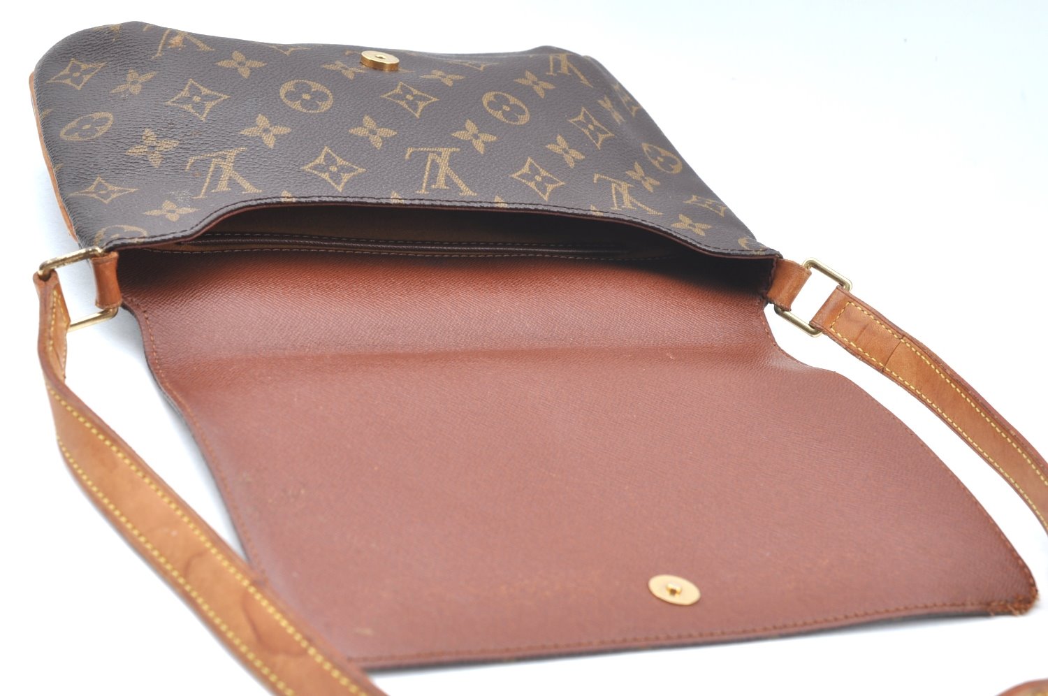 Authentic Louis Vuitton Monogram Musette Tango Shoulder Bag M51257 LV K6410