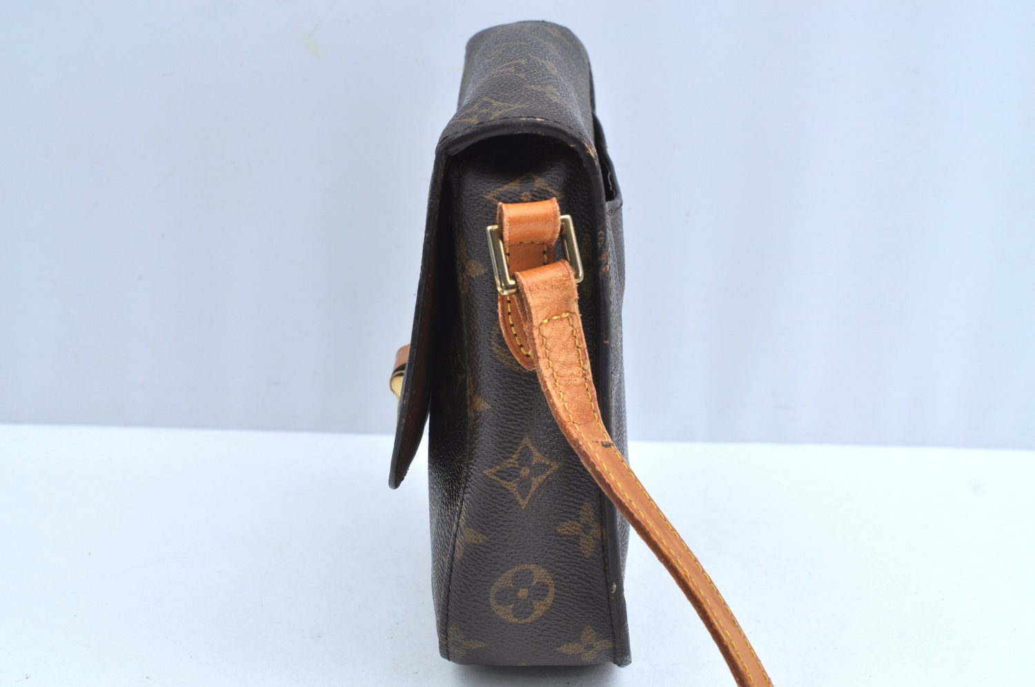 Authentic Louis Vuitton Monogram Saint Cloud MM M51243 Shoulder Bag Junk K6413