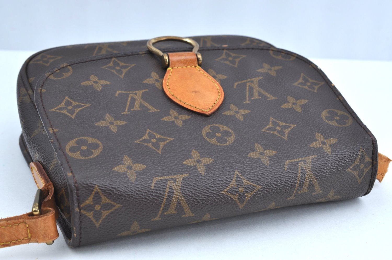 Authentic Louis Vuitton Monogram Saint Cloud MM M51243 Shoulder Bag Junk K6413