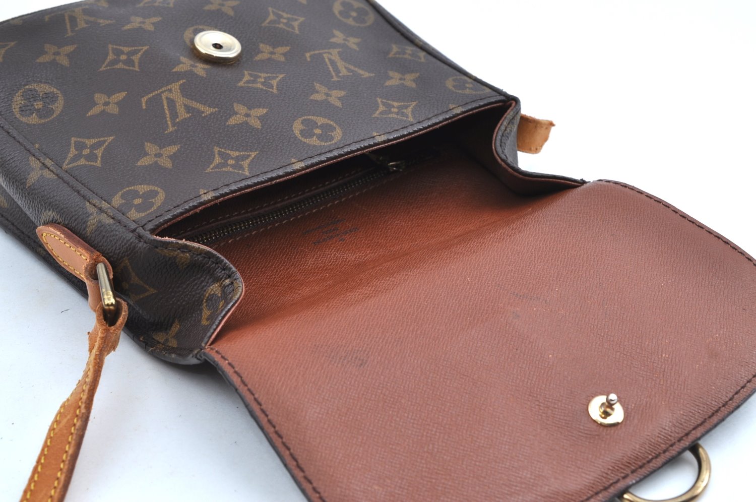 Authentic Louis Vuitton Monogram Saint Cloud MM M51243 Shoulder Bag Junk K6413