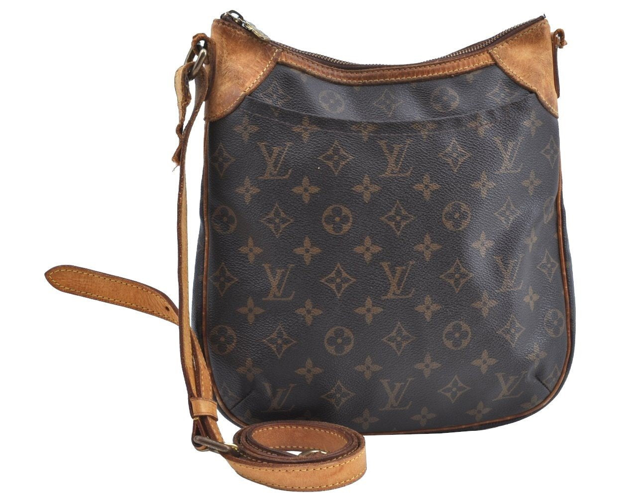 Authentic Louis Vuitton Monogram Odeon PM Shoulder Cross Bag M56390 Junk K6415