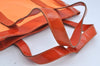 Authentic GUCCI Vintage Shoulder Tote Bag Polyurethane Enamel Orange Junk K6437