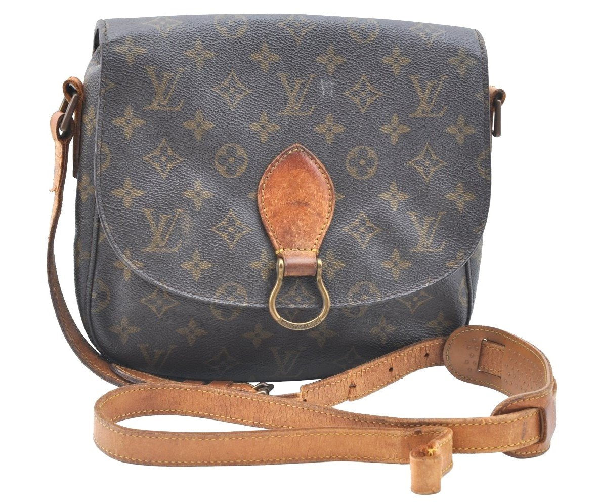 Auth Louis Vuitton Monogram Saint Cloud GM M51242 Shoulder Cross Bag Junk K6441