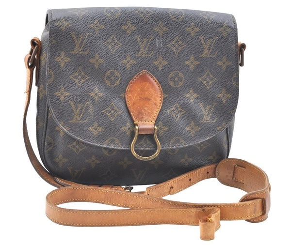 Auth Louis Vuitton Monogram Saint Cloud GM M51242 Shoulder Cross Bag Junk K6441